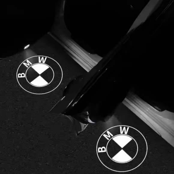 2 plug and play BMW LED logo door car door puddle lights - Picture 2 of 4